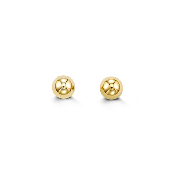 (5mm)YellowGold Ball Studs