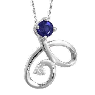 Midnight Radiance Sapphire Necklace