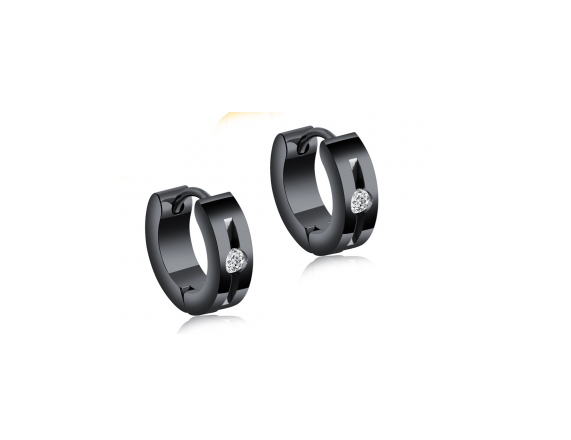 Black Huggies with Cz