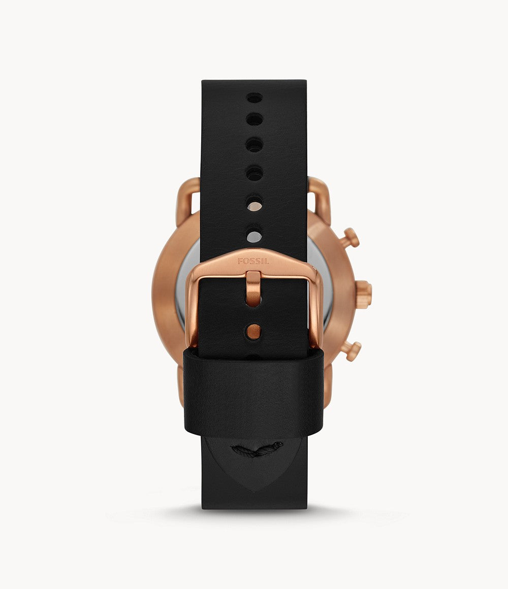 Fossil Hybrid Smartwatch Commuter Black Leather