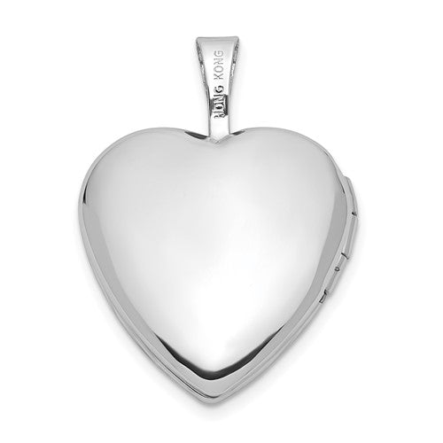 Sterling Silver Enamel Cross Heart Locket