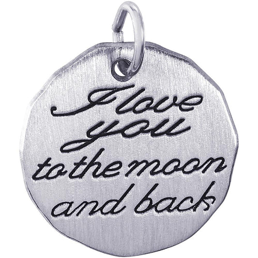 Rembrandt Charm 'I Love You to the Moon and Back" Charm