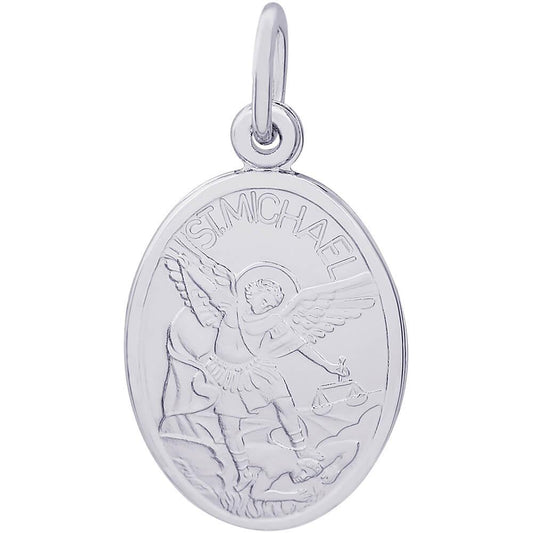 Rembrandt Charms Saint Michael Oval Charm