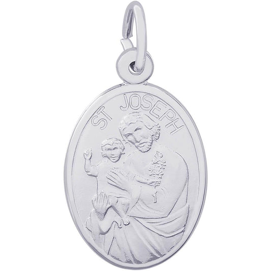 Rembrandt Charms Saint Joseph Oval Charm