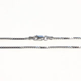 Sterling Silver Box Chain 16-30 inches (Rhd-1.5mm)