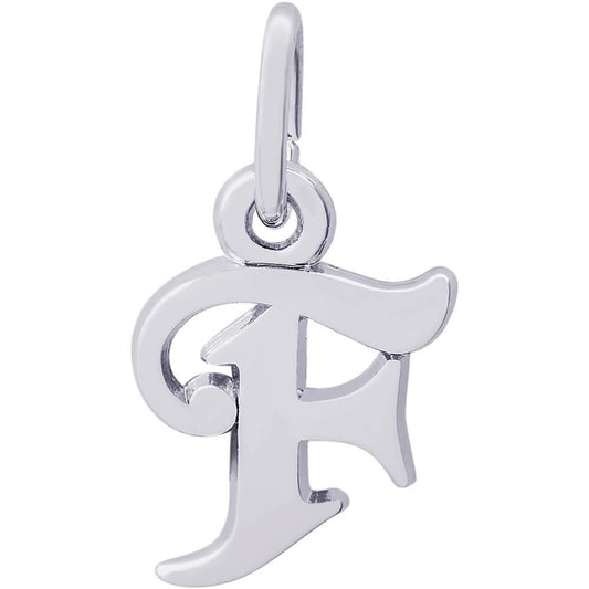 Rembrandt Charms Sterling Silver Initial F Charm