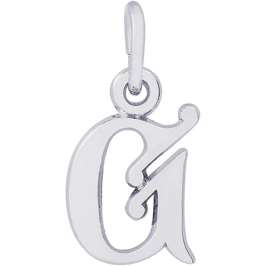 Rembrandt Charms Sterling Silver Initial G Charm