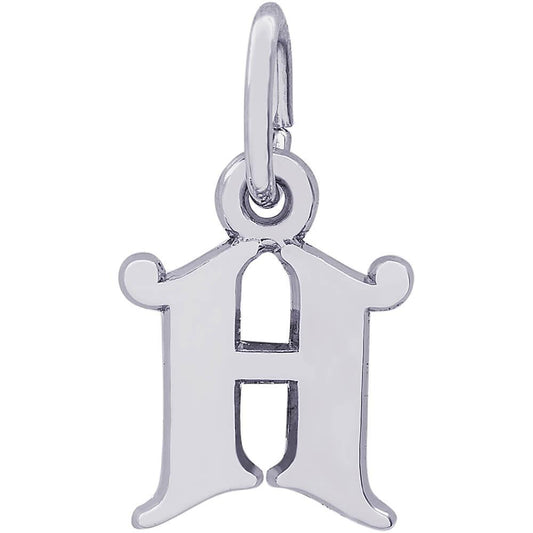 Rembrandt Charms Sterling Silver Initial H Charm