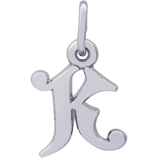 Rembrandt Charms Sterling Silver Initial K Charm
