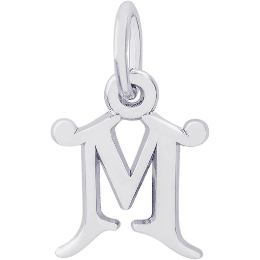 Rembrandt Charms Sterling Silver Initial M Charm