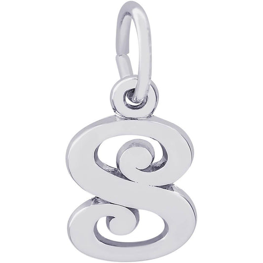 Rembrandt Charms Sterling Silver Initial S Charm