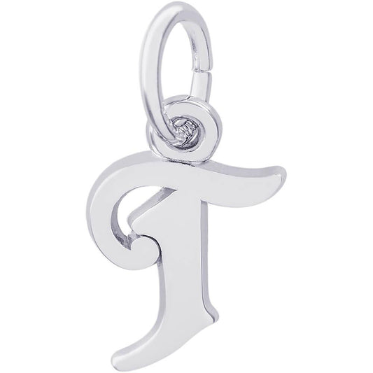 Rembrandt Charms Sterling Silver Initial T Charm