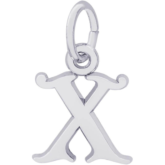 Rembrandt  Charms Sterling Silver Initial X Charm