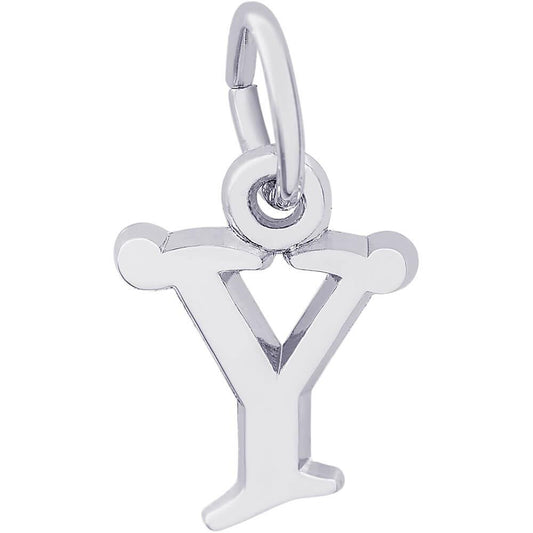 Rembrandt Charms Sterling Silver Inital Y Charm