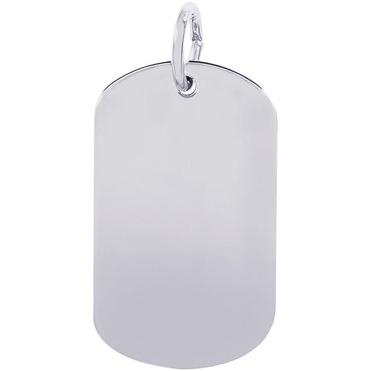 Rembrandt Charms Small Dog Tag Charm