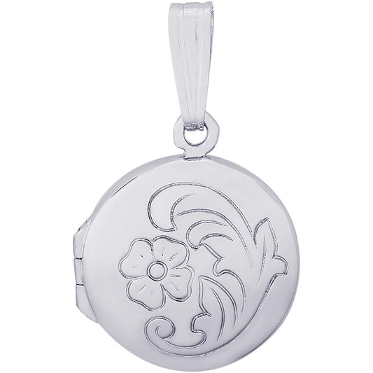 Rembrandt Charms Cricular Flower Locket Charm