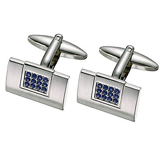 Blue Swarovski Cufflinks