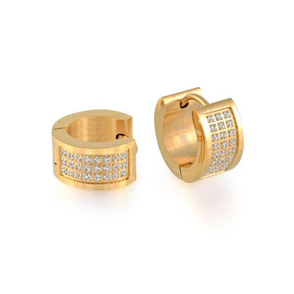 Gold Cz Huggies