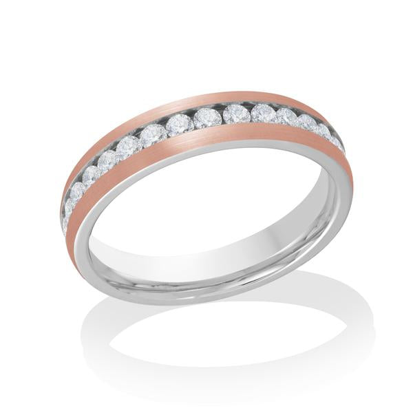 Rose Stainless Steel Eternity Band