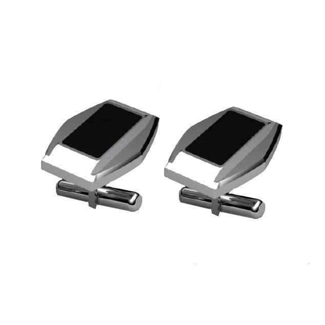 Stainless Steel Onyx Cufflinks