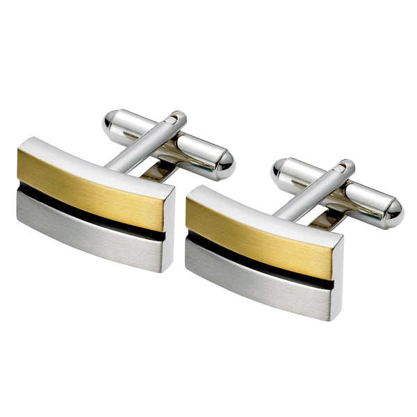 Gold and Steel Cufflinks