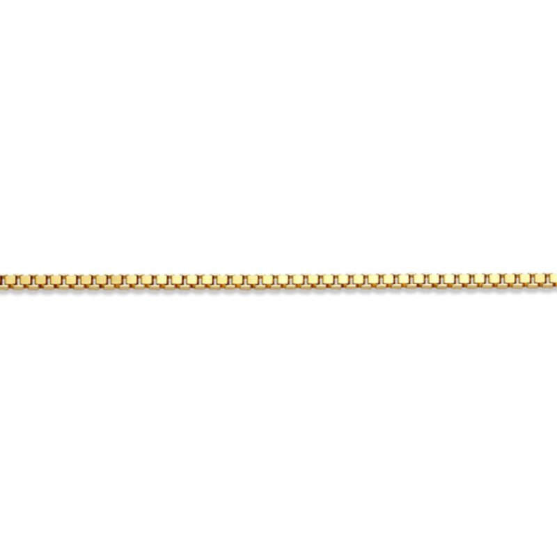 (1.5mm)10K Yellowgold Box 16 to 24 inches