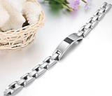 Carbon Fiber  I.D Steel Bracelet