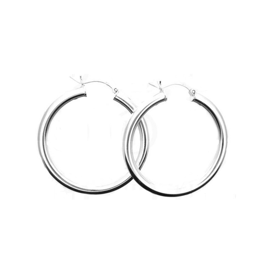 (40mm)Sterling Silver Hoops