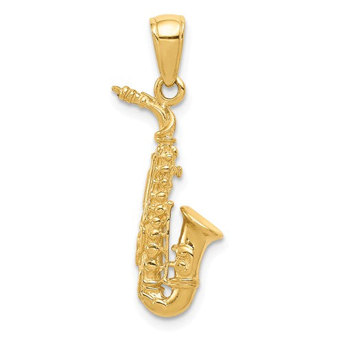 14k Saxophone Pendant