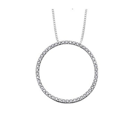 Whitegold Circle of Life Pendant