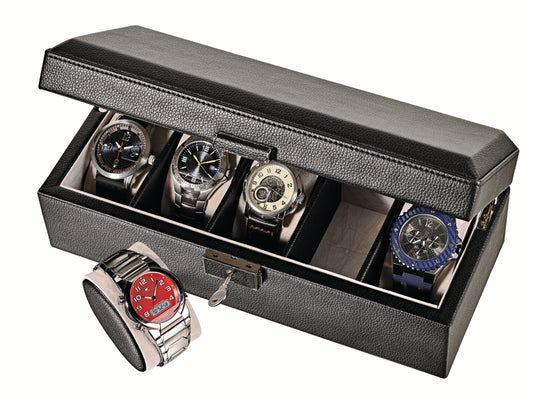 Black Leatherette Watch Box