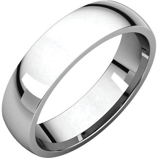 5mm Dome Sterling Silver Band