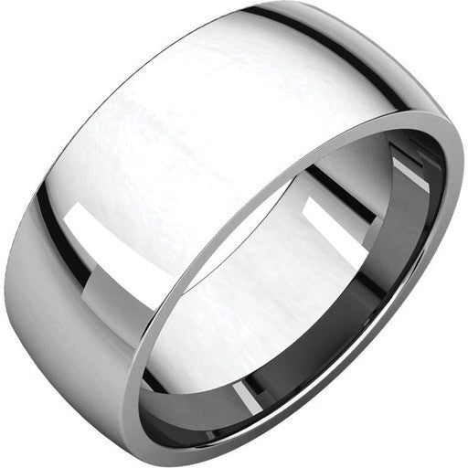 8mm Dome Sterling Silver Band