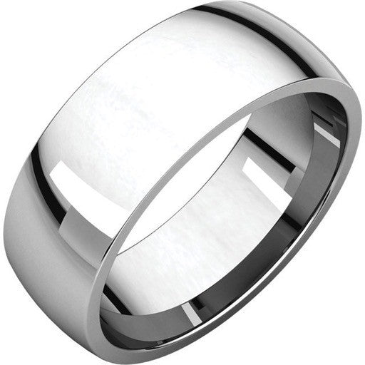 7mm Dome Sterling Silver Band