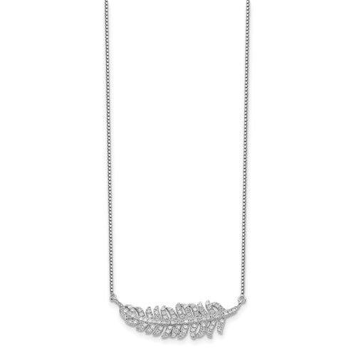 Sterling Silver Feather Necklace