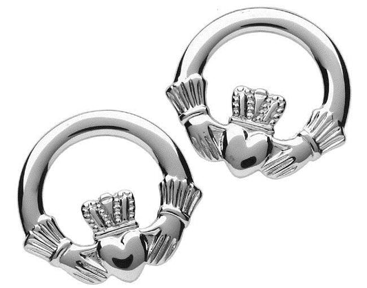 Sterling Silver Claddagh Studs