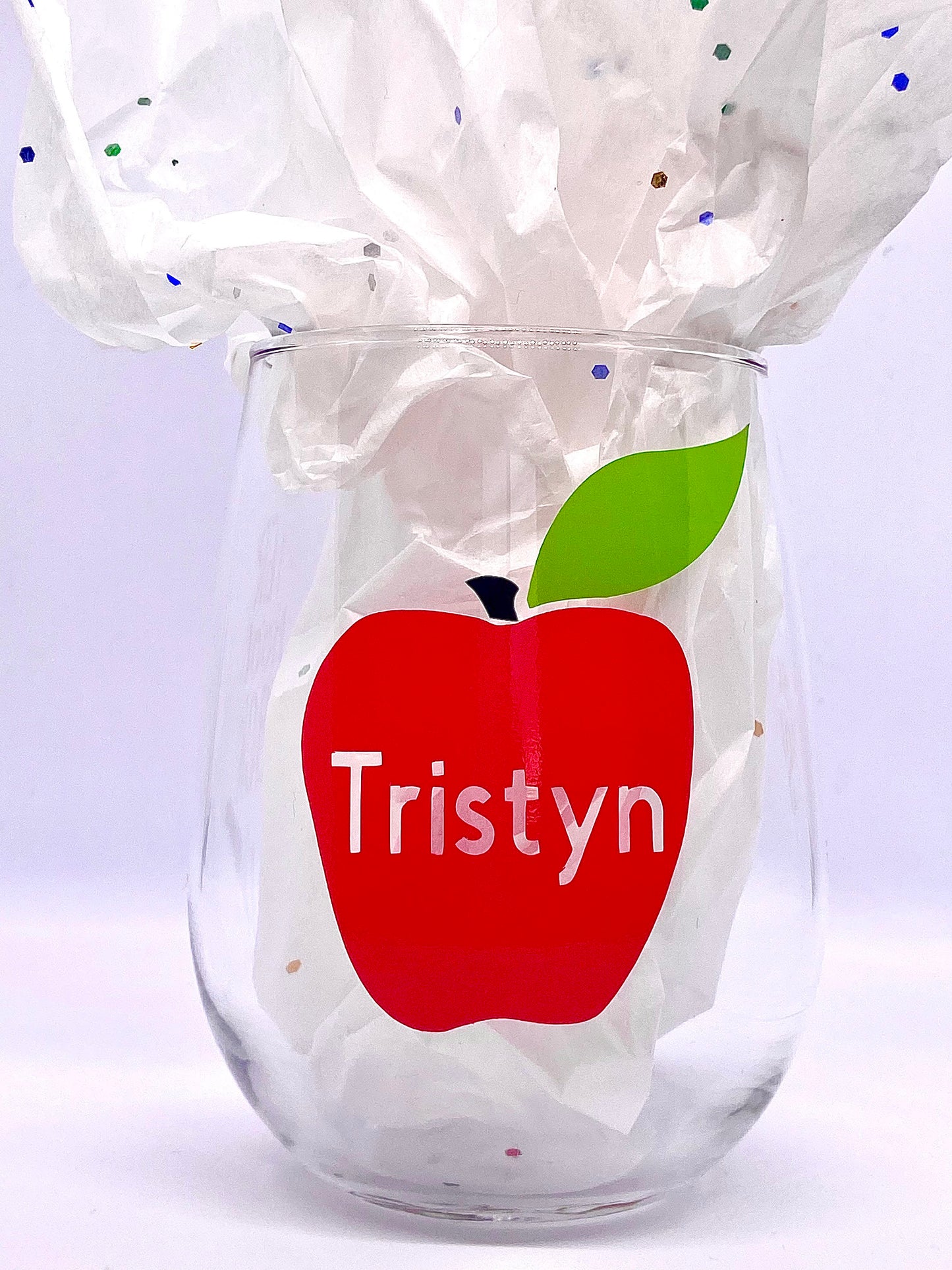 Custom Wineglass for teacher