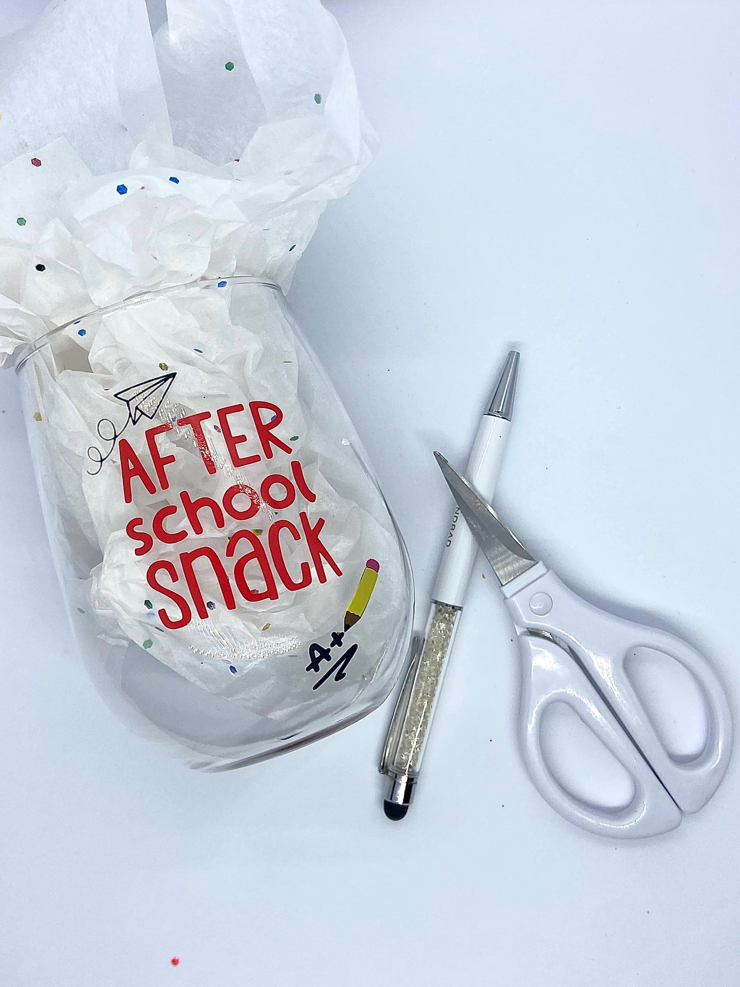 Custom Wineglass for teacher