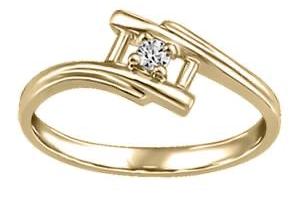 (0.051cttw)10K Yellowgold Canadian Diamond Ring