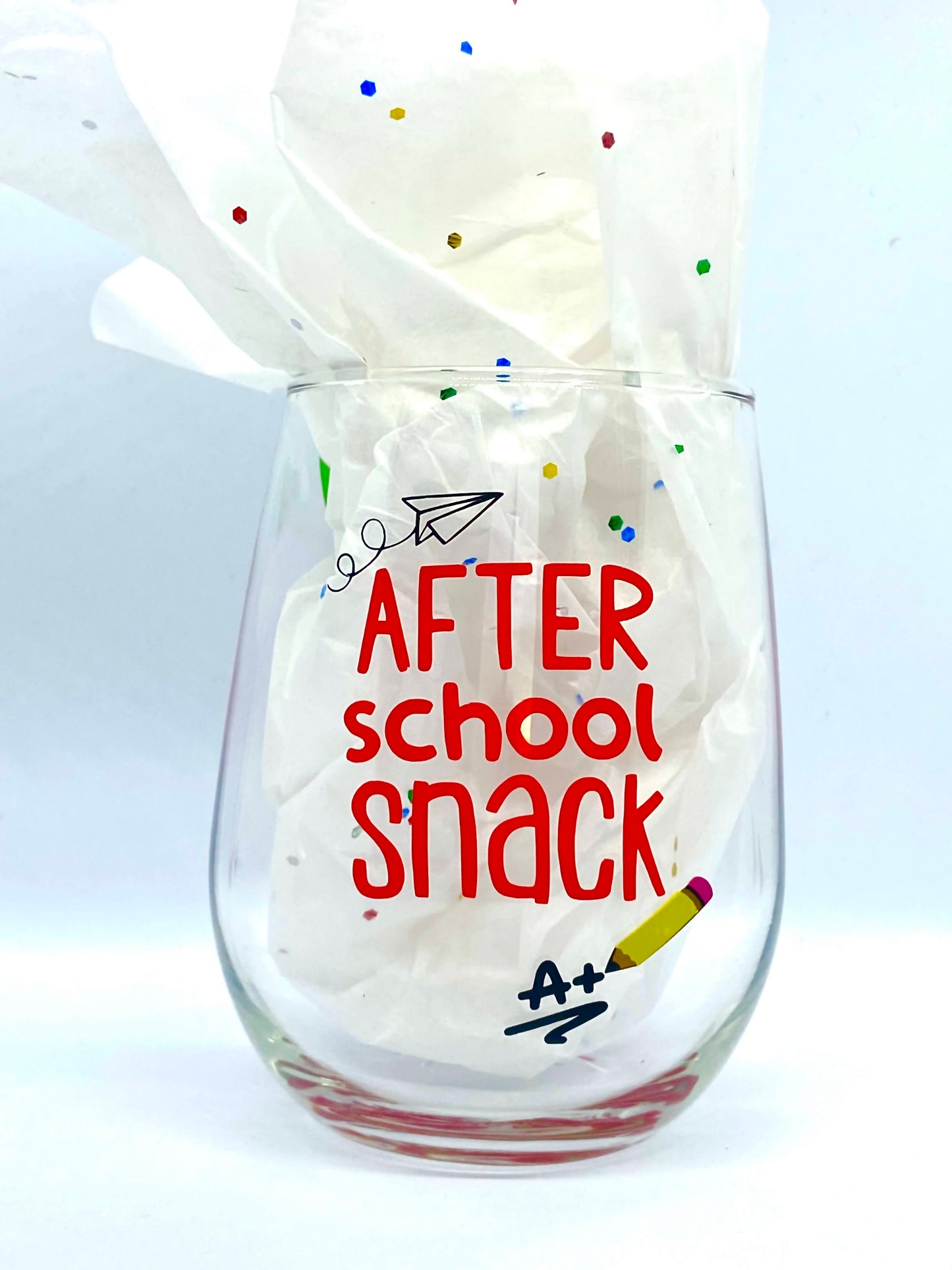 Custom Wineglass for teacher