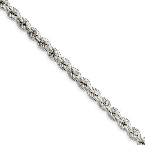 4mm Sterling Silver Rope Bracelet