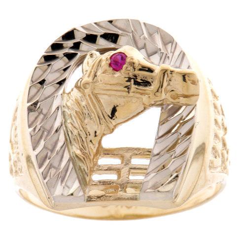 Two Tone Horse Ring