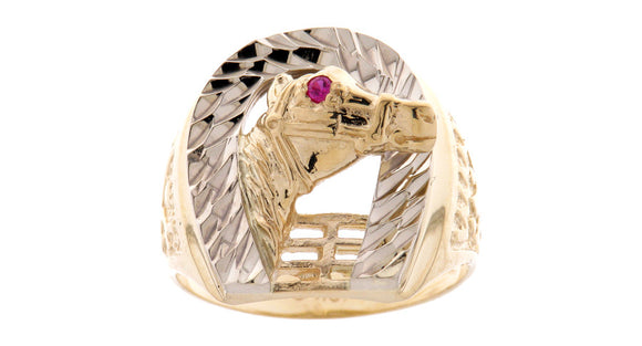 Two Tone Horse Ring