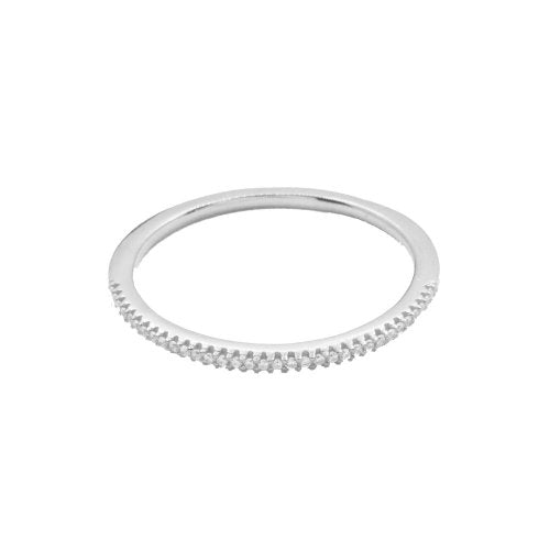 Sterling Silver Eternity CZ Ring