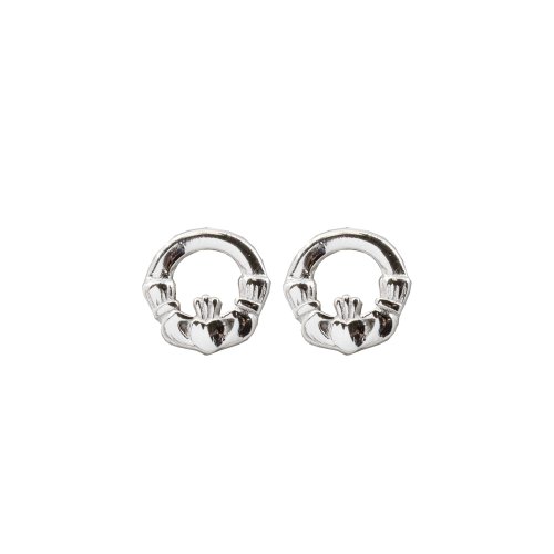 Sterling Silver Claddagh Studs