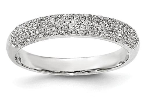 (0.60Cttw)18k WhiteGold and Diamond Band