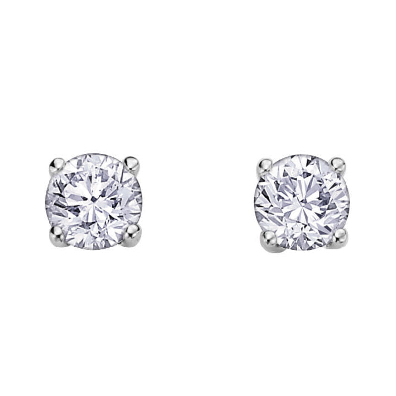 (.06cttw) Round Lab Grown Diamond Studs